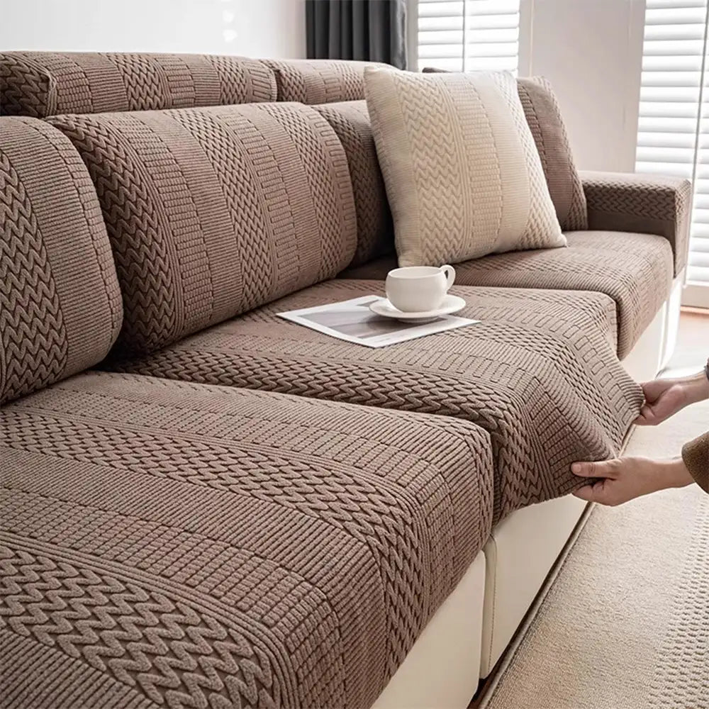 Polar Fleece Soft Antistatic Protection Sofa Stretch Full Wrap Sofa Cover