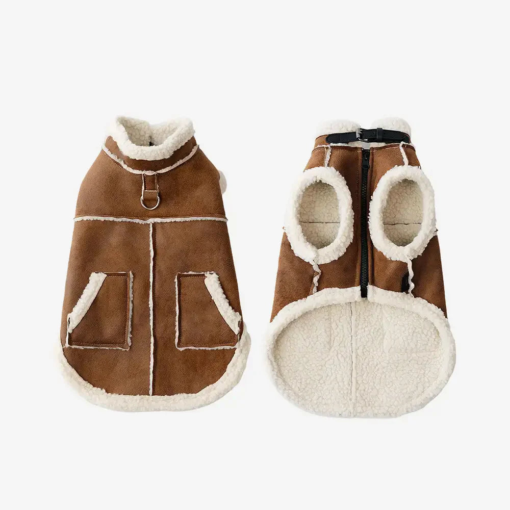 Retro Suede Dog Vest For Small Dogs