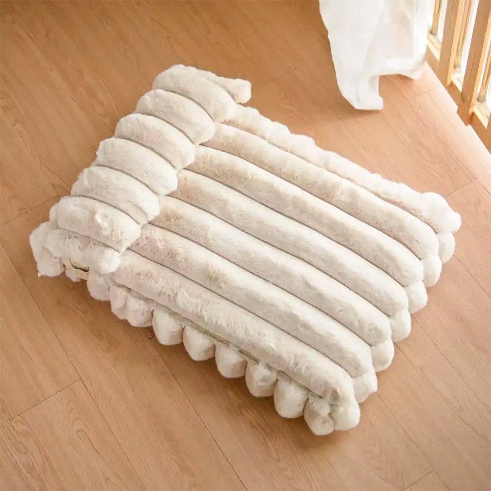 Softness Faux Rabbit Fur Warming Pillow Dog Bed - Cozy Cloud