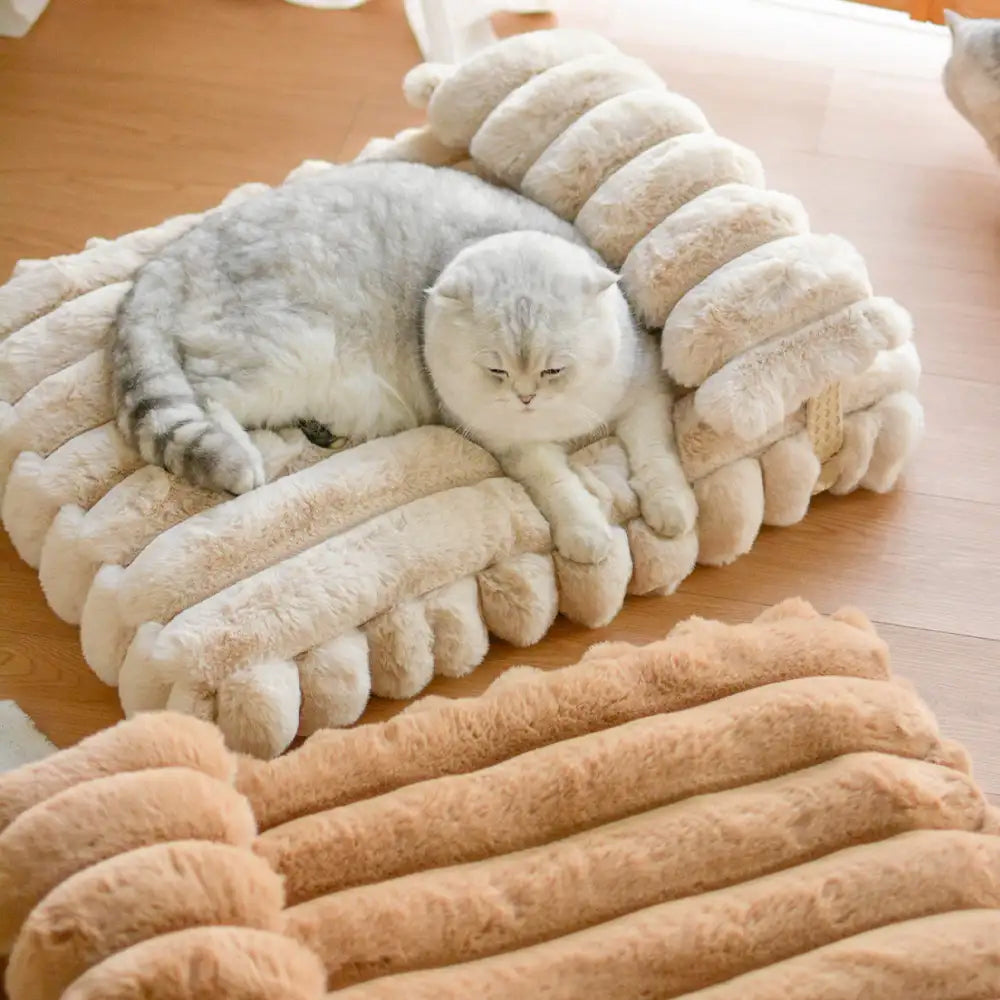 Softness Faux Rabbit Fur Warming Pillow Dog Bed - Cozy Cloud