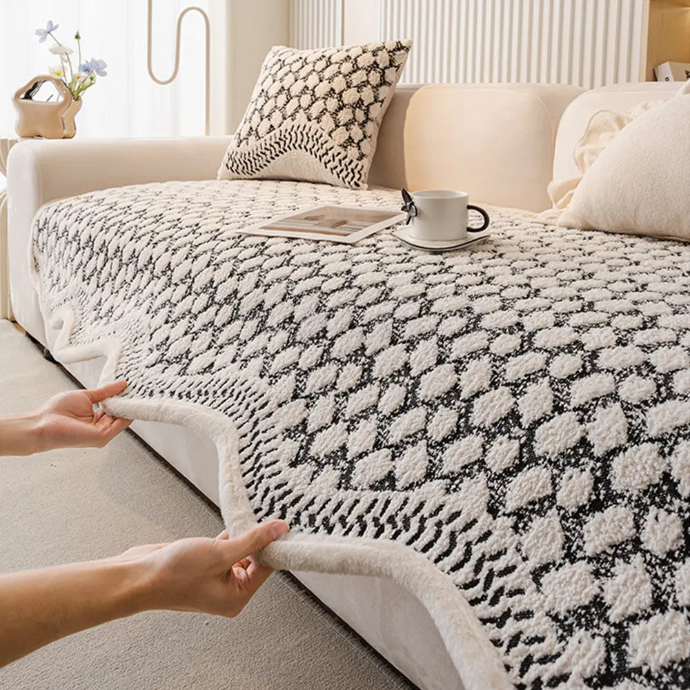 Vintage Classic Chenille Scratch Resistant Sofa Protective Sofa Cover