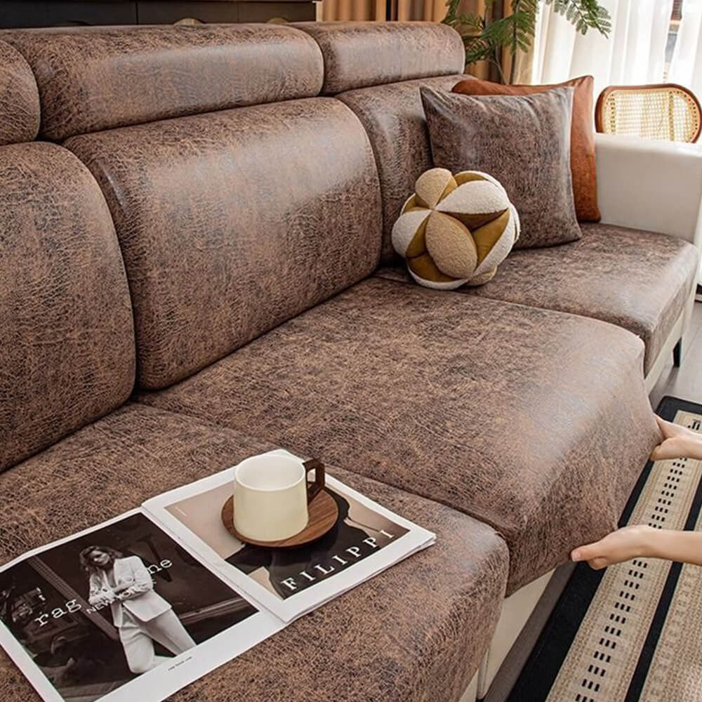 Vintage Water-repellent Silky Polyester Stretch Magic Sofa Cover