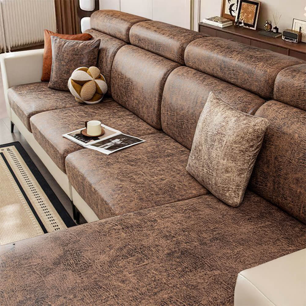 Vintage Water-repellent Silky Polyester Stretch Magic Sofa Cover