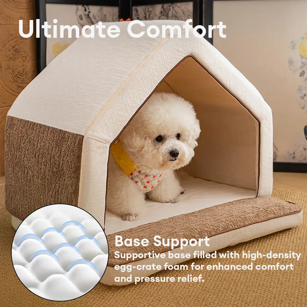 Warming Full Sponge Durable Scratch-Resistant Dog House - SnuggleHome