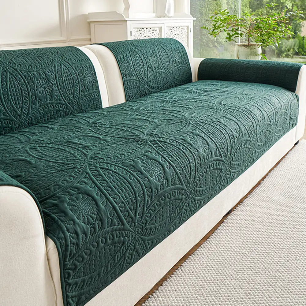 Water-Repellent Brushed Fabric All-Season Breathable Non-Slip Outdoor Sofa Cover