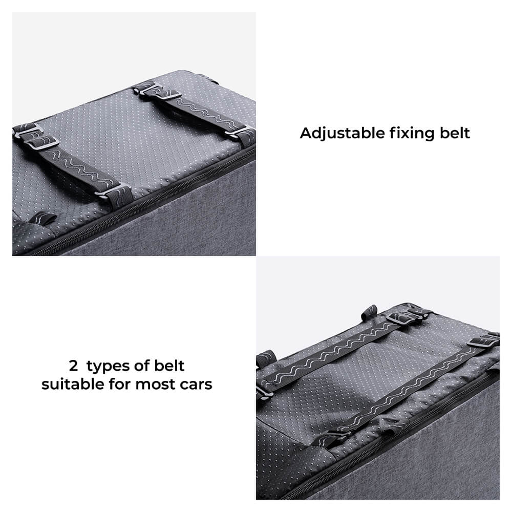 Portable Suede Lookout Console Pet Car Seat - FUNNYFUZZY