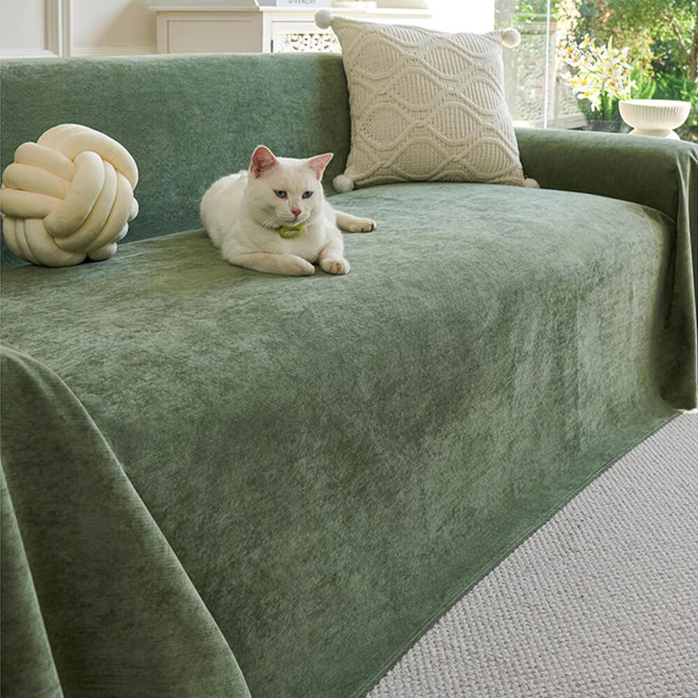Soft and Waterproof Scratch-Resistant Non-Linting Throw Sofa Cover
