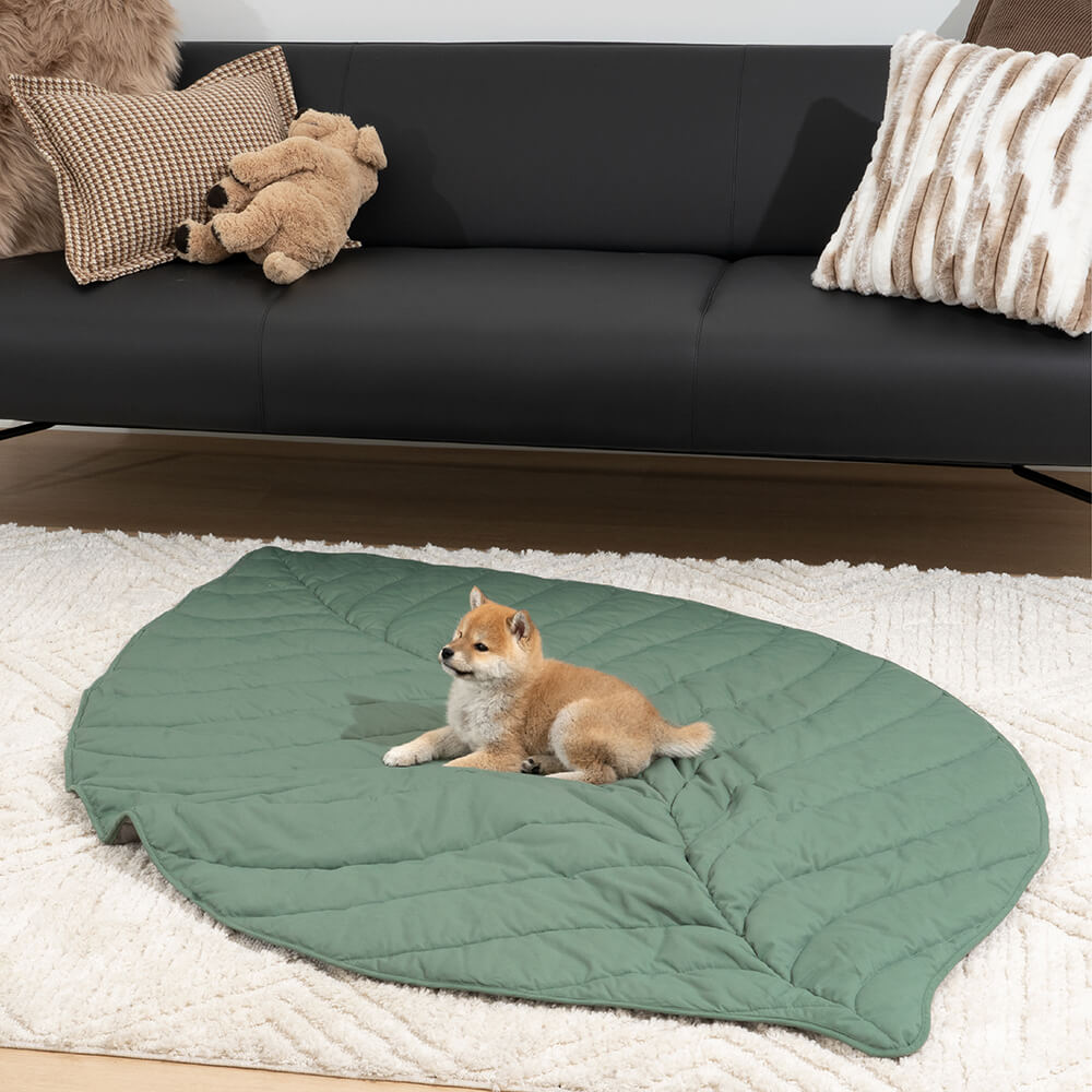 Super Large Leaf Shape Human Mat Dog Blanket - FUNNYFUZZY
