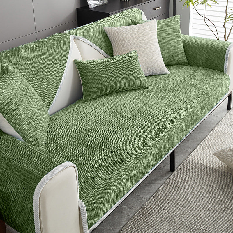 Waterproof Antimicrobial Simple Chenille Fabric Anti-scratch Outdoor Sofa Cover