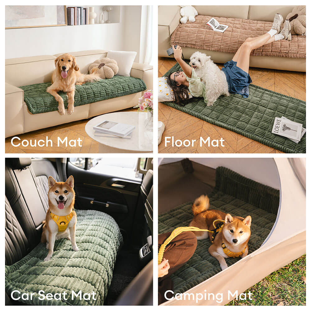 Make Waffle Biscuit Sofa Cover – Cozy Soft Flannel & Breathable Pet Mat