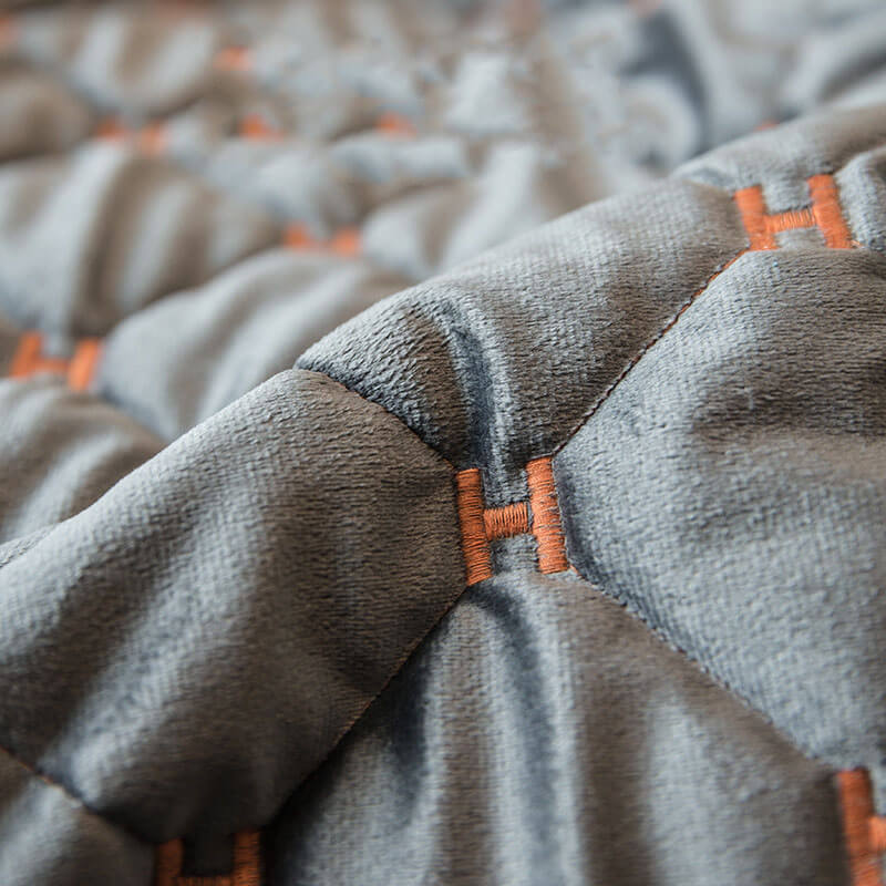 Luxury Quilted Velvet Non-Slip Sofa Cover