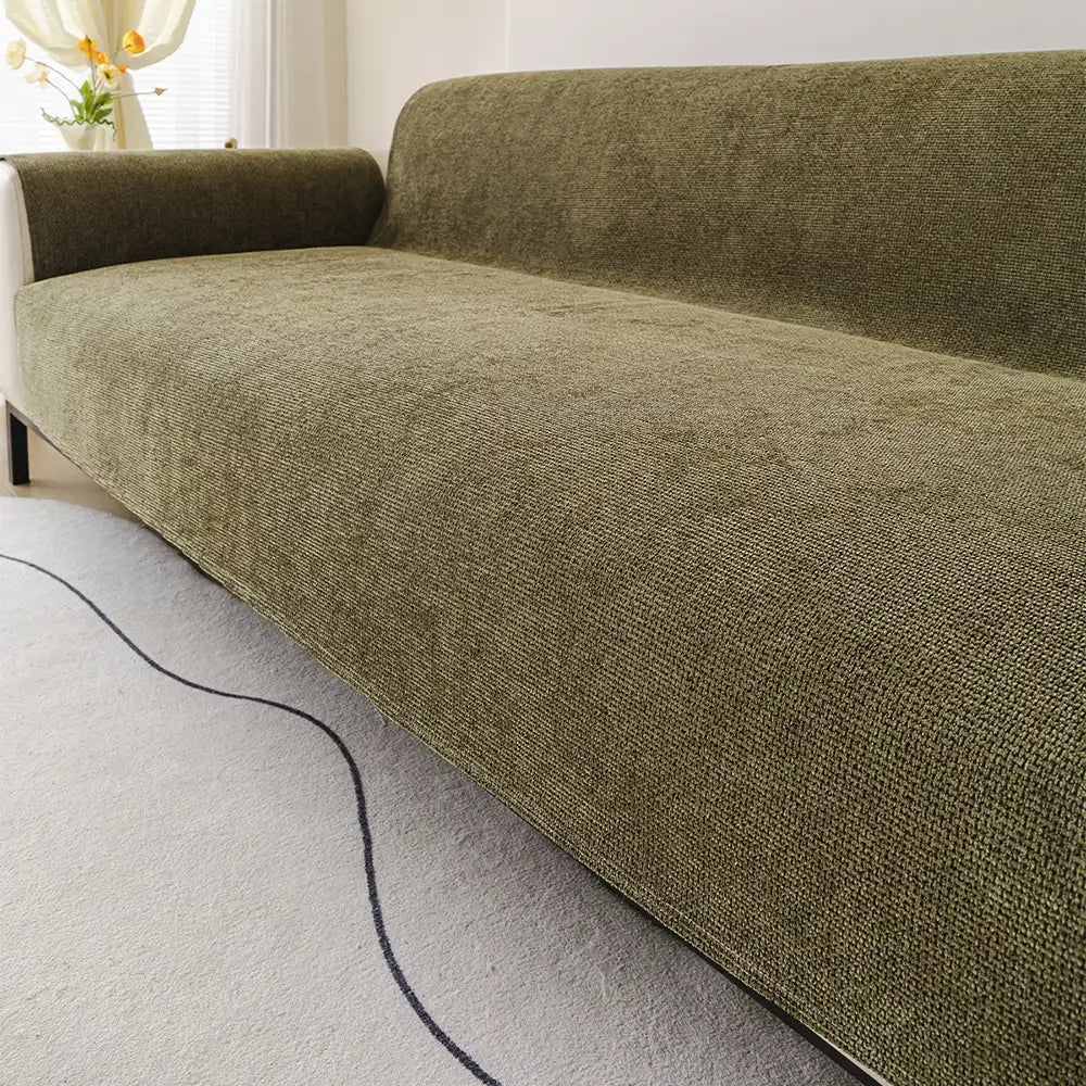 One-Piece Chenille Scratch-Resistant Durable Water-Repellent Non-Slip Outdoor Sofa Cover