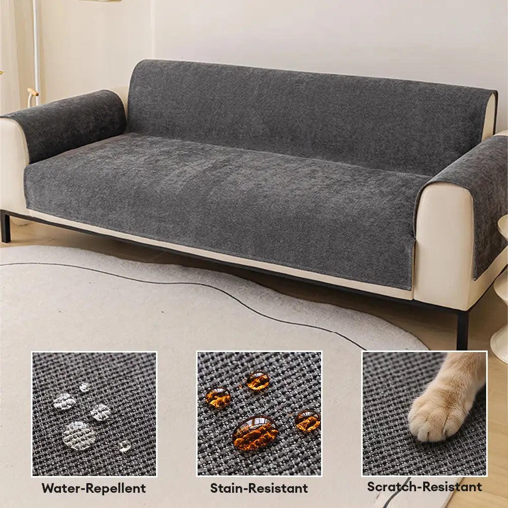 One-Piece Chenille Scratch-Resistant Durable Water-Repellent Non-Slip Outdoor Sofa Cover