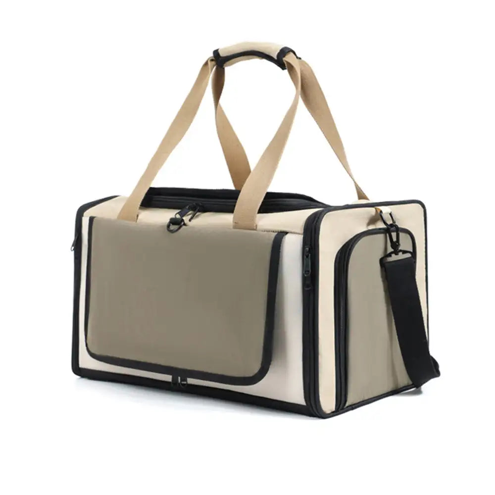 Airline Approved Outdoor Portable Breathable Large-Capacity Expandable Cat Carrier Bag