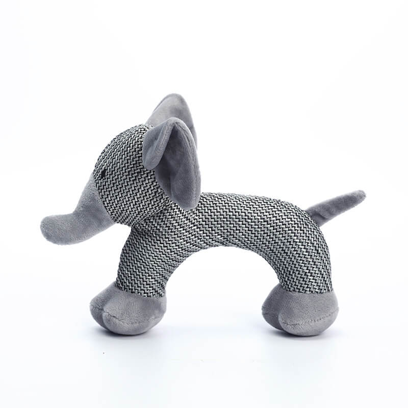 Animal Squeaky Plush Dog Toy - FUNNYFUZZY