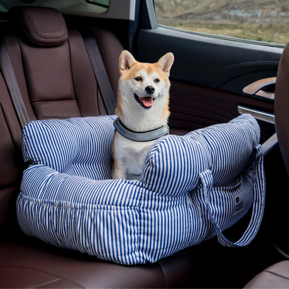 Portable Leisure Outing Pet Bolster Large Dog Car Seat Bed - FUNNYFUZZY