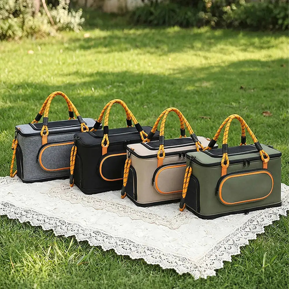 Airline Approved Portable Travel Breathable Cat Carrier Bag for Travel and Airline