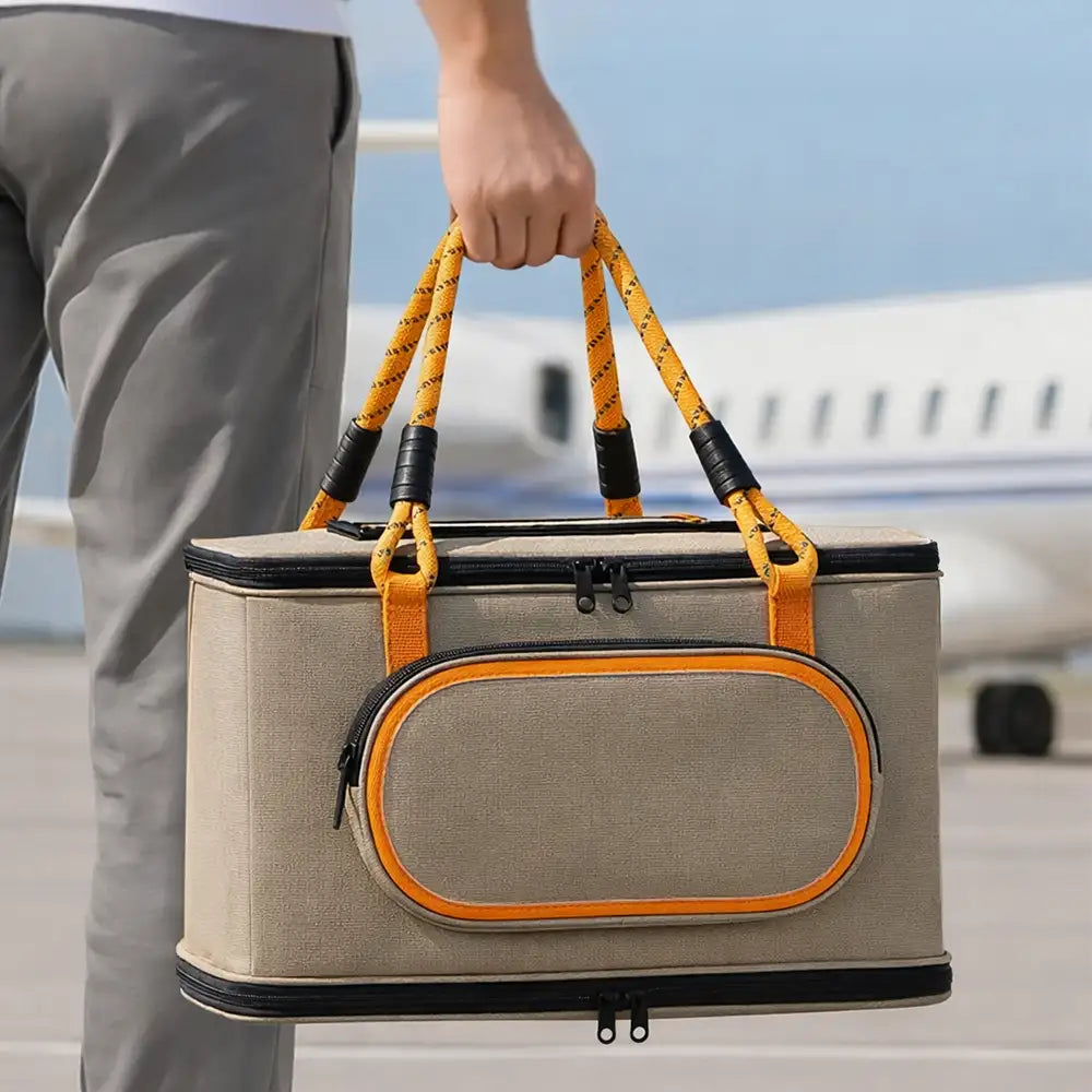 Airline Approved Portable Travel Breathable Cat Carrier Bag for Travel and Airline