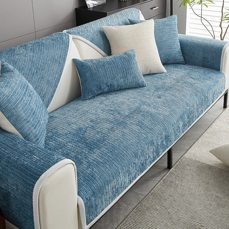 Waterproof Antimicrobial Simple Chenille Fabric Anti-scratch Outdoor Sofa Cover