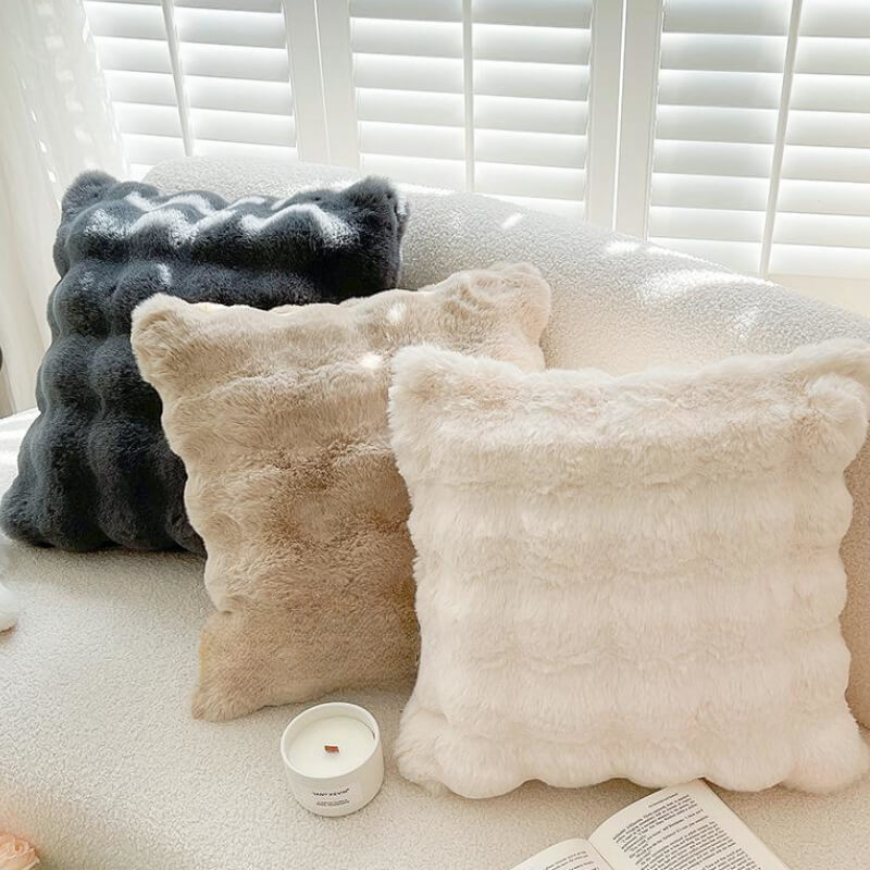 Soft Cushion Reversible Plush Sofa Pillow