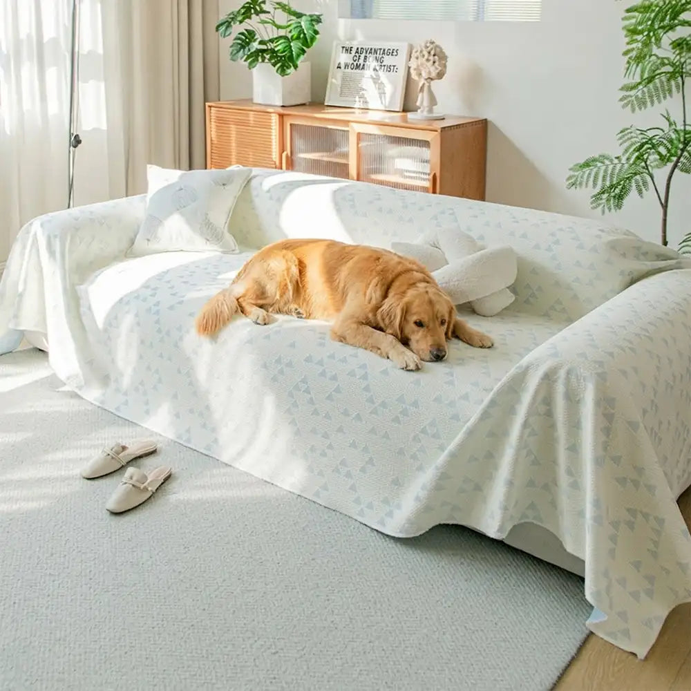 Triangle Star Cooling Ice Silk Breathable Comfort Sofa Blanket Sofa Cover