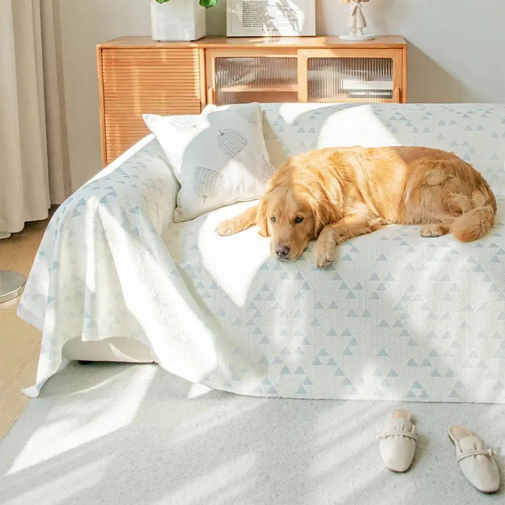 Triangle Star Cooling Ice Silk Breathable Comfort Sofa Blanket Sofa Cover