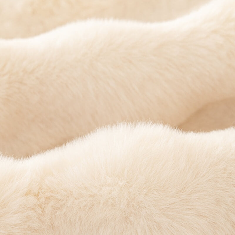 Housse de canapé de protection complète ultra douce en fausse fourrure de lapin, respectueuse de la peau