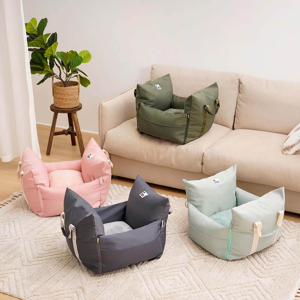 Waterproof Dog Car Seat Bed - First Class - FUNNYFUZZY