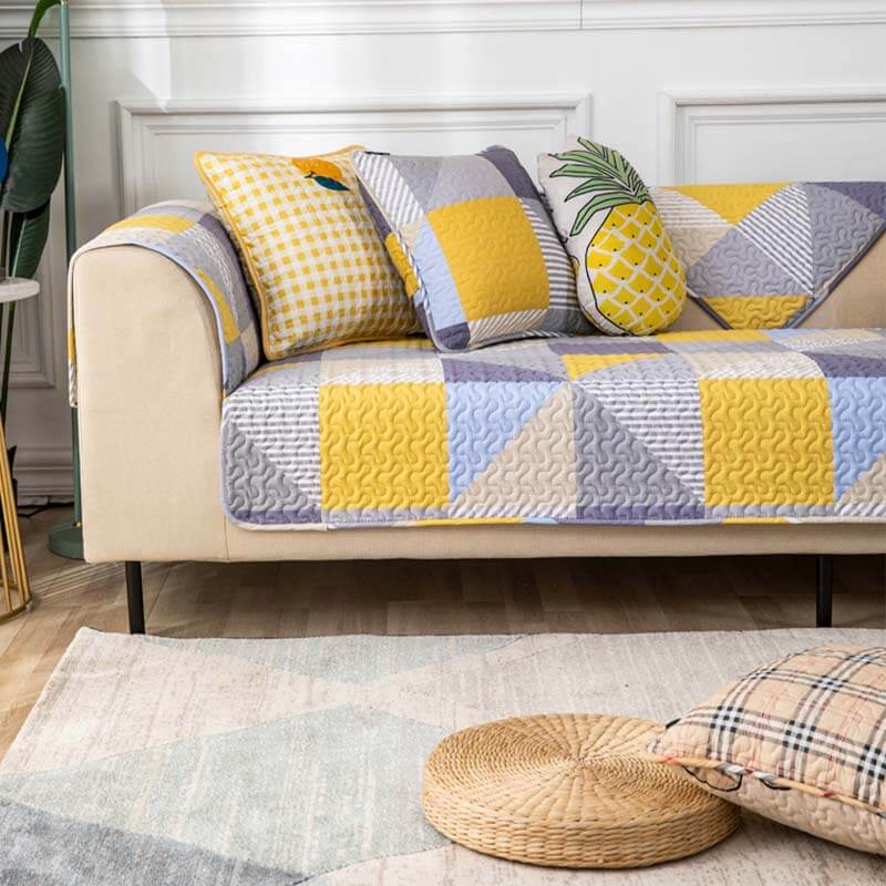 Artistic Geometric Pattern Washable Sofa Cover