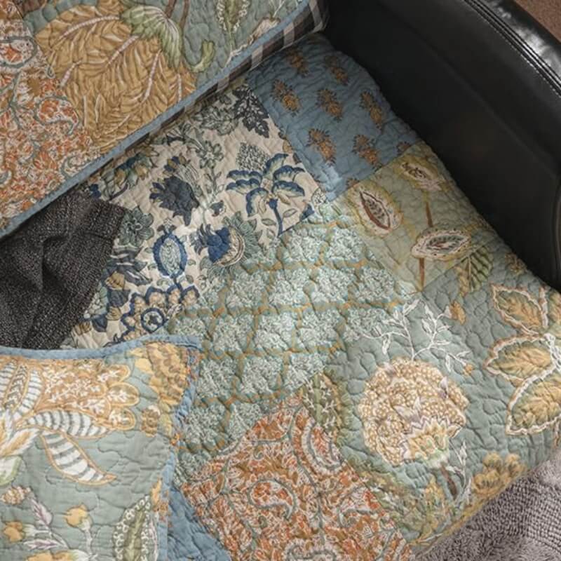 European Floral Cotton Sofa Cover Sofa Protective Non-slip Cover