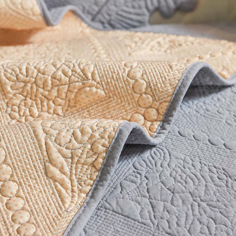 Fashion Leaf Trim Cotton Washable Sofa Cover