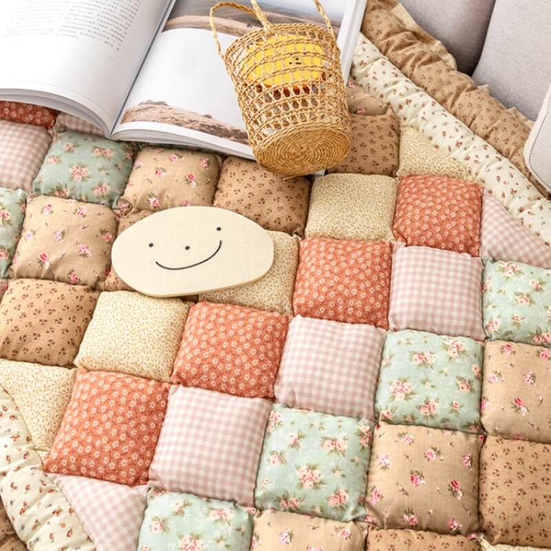 Floral Handmade Pure Cotton Protective Sofa Cover