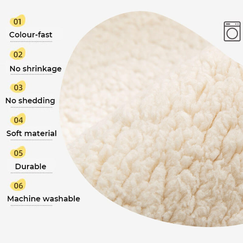 Waterproof Thick Fuzzy Faux Sherpa Fleece Non-Slip Sofa Cover