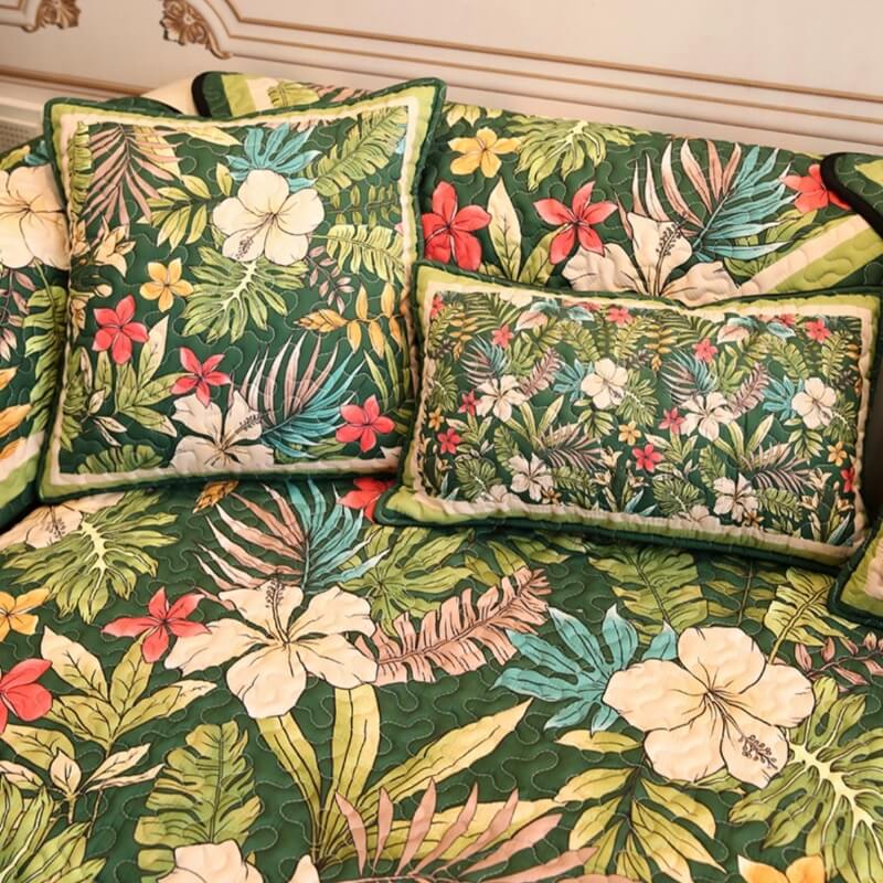 Tropical Rainforest Sofa Anti-Scratch Protective Mat Sofa Cover