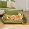 Orthopedic All-season Dual-layer Removable Dog Bed With Pillow - Retro