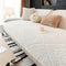 All Season Nordic Style Carved Plush Decorative Non-Slip Sofa Cover