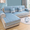Luxury Quilted Lace Embroidery Non-Slip Sofa Cover