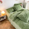 Ensemble de draps de lit longs et chauds en peluche, luxe romantique, épais