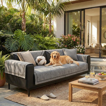 Simple Modern Jacquard High-Weight Non-Slip Chenille Outdoor Sofa Cover