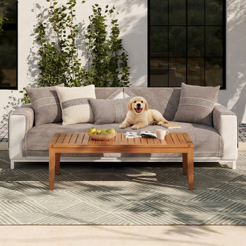 All-Season Modern Tweed Woven Chenille Anti-Slip Outdoor Sofa Cover