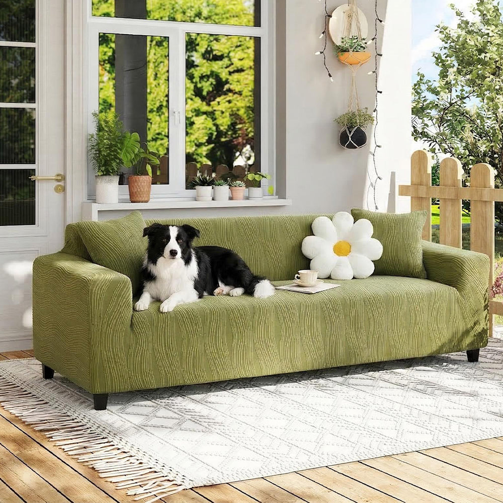 Jacquard Stretch Full-Cover Anti-scratch Outdoor Sofa Cover