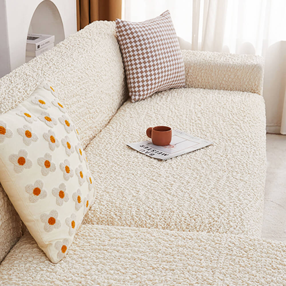 All-Season Cloud Bubble Textured Stretch Full-Cover Sofa Cover