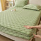 Premium Soft Checkerboard Plush Fitted Sheet Mattress Cover