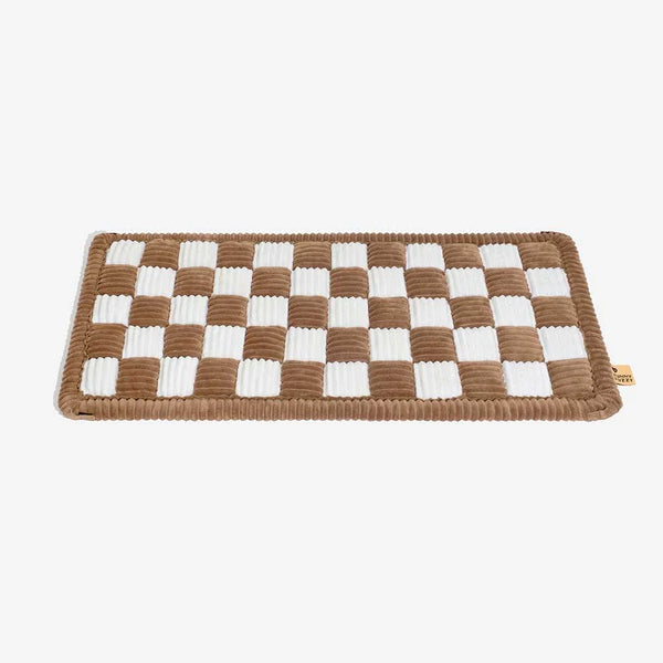 Cozy Plaid Non-Slip Dog Bed Mat for Car Seat Extender