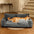 Deluxe Silk Velvet Removable Bolster Orthopedic Dog Bed With Pillow - RegalRest