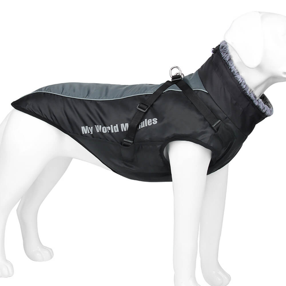 Reflective Windproof Winter Dog Coat - Ultimate Warmth and Safety for Large Dogs