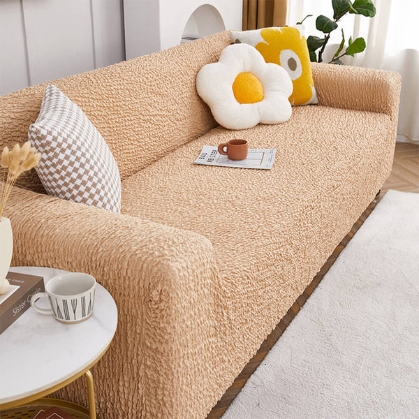All-Season Cloud Bubble Textured Stretch Full-Cover Sofa Cover