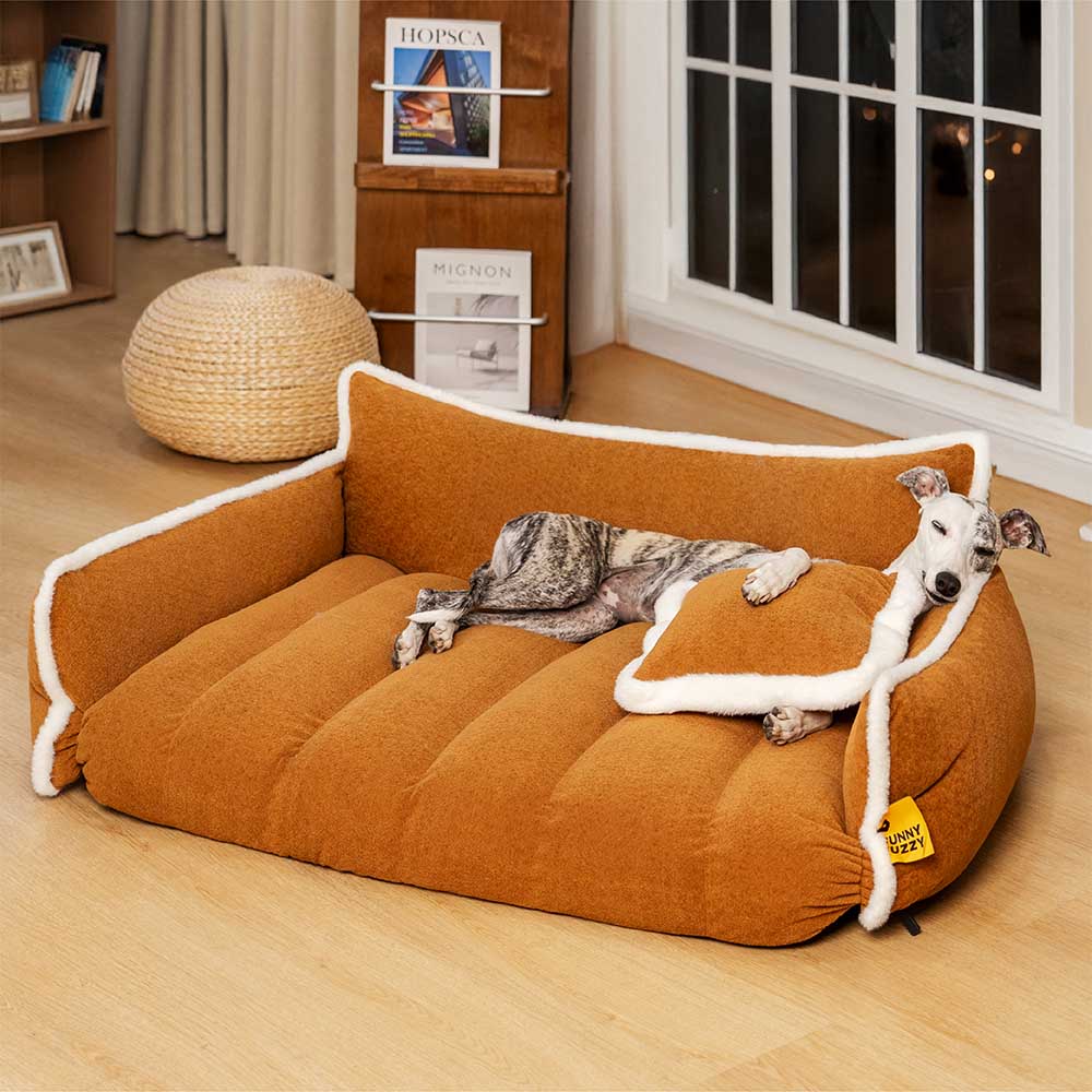 Fluffy Supportive Dog Sofa Bed - Cozy Space