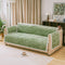 All-Season Anti-Slip Striped Pet Rug Furniture Protector with Armrest Outdoor Sofa Cover - Keep Still