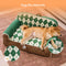 Diamond-Quilted Sherpa Orthopedic Dog & Cat Sofa Bed - Cocoa Pine